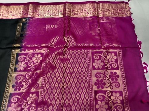 SOFT SILK SAREE WITH BLOUSE